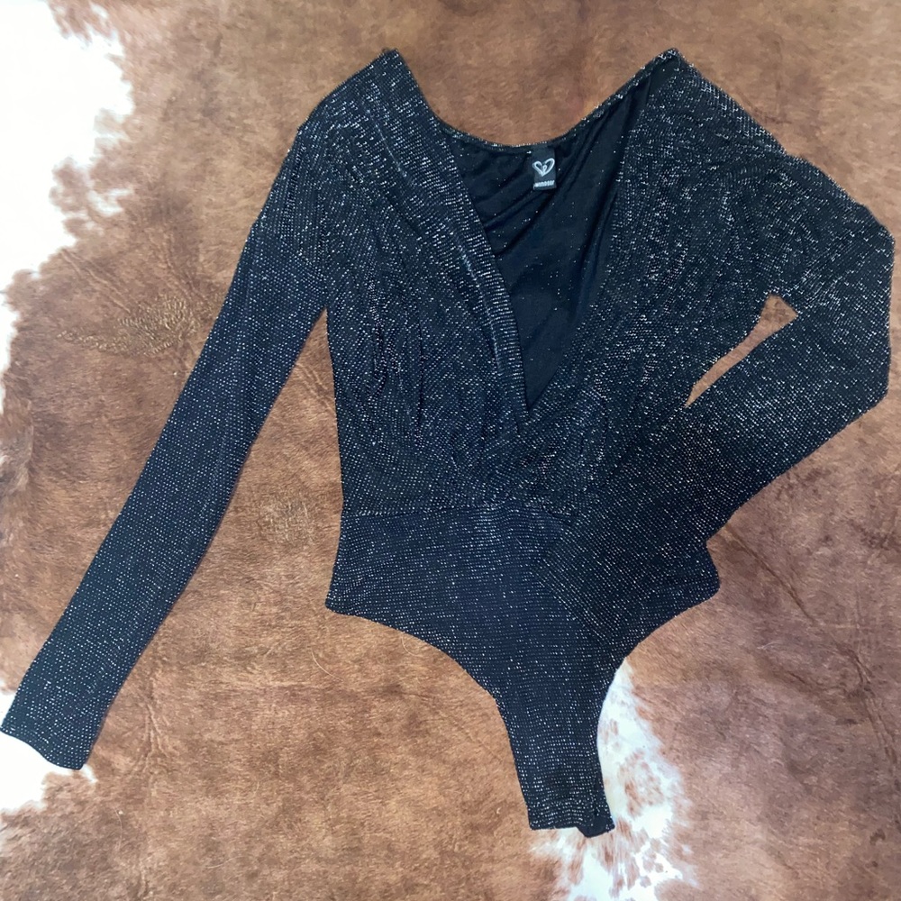 Black Sparkly Windsor bodysuit